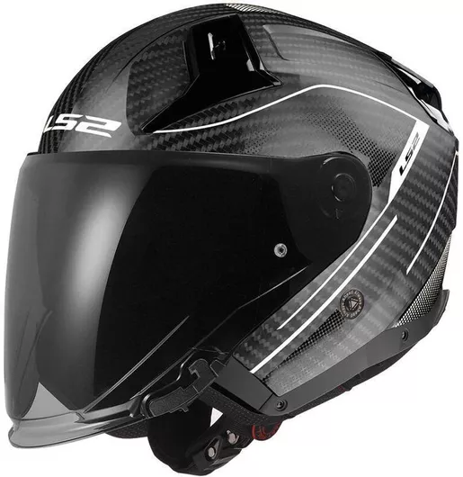 Κράνος Μηχανής LS2 Infinity II Carbon Cool Grey Flip-Up ECE 22.06 1300gr με Pinlock & Sunvisor