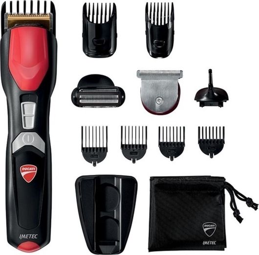 Σετ Κουρευτικής Μηχανής Imetec GK808 Ducati Circuit Επαναφορτιζόμενη Μαύρο