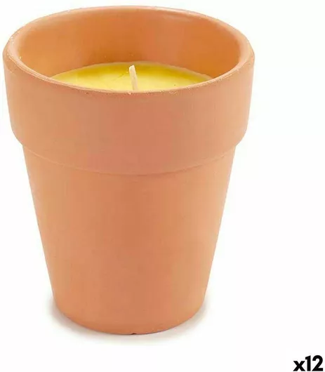 Αρωματικό Κερί Ibergarden 8x8cm 12τμχ. Κίτρινο