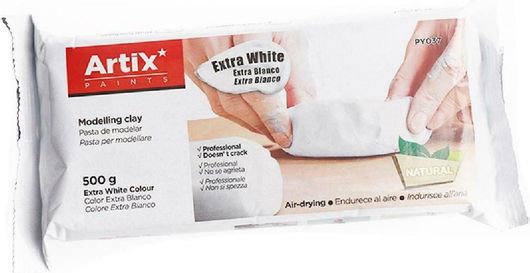 Πηλός Artix PY037 Κλασικός 500gr Λευκό