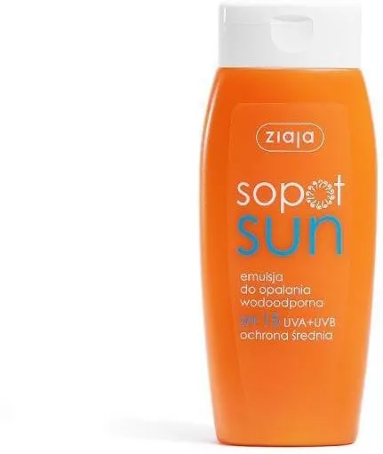 Αντηλιακό Σώματος Ziaja Sopot Sun Αδιάβροχη Λοσιόν SPF15 150ml