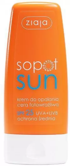 Αντηλιακό Προσώπου Ziaja Sopot Sun Κρέμα SPF25 60ml