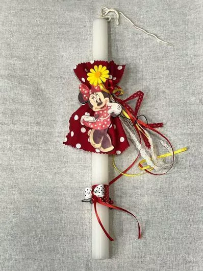 Πασχαλινή Λαμπάδα Aromance Αρωματική & Χειροποίητη Πλακέ Λευκό