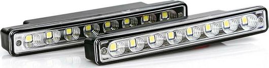 Φώτα Ημέρας Αυτοκινήτου Autoline Daytime light Αδιάβροχα LED Universal 12V 16cm Σετ 2τμχ