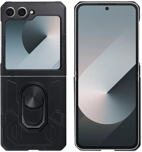 Θήκη Κινητού Armor Back Cover για Samsung Galaxy Z Flip 6 Πλαστικό Μαύρο