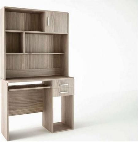 Παιδικό Γραφείο Sarris με Βιβλιοθήκη από Μελαμίνη Σταχτί 100x55x180cm