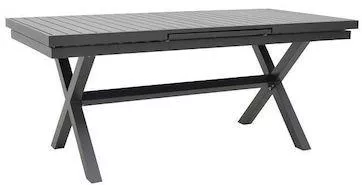 Τραπέζι Εξωτερικού Χώρου Pakoworld 289-000021 Επεκτεινόμενο Αλουμινίου 180x90x76cm Γκρι