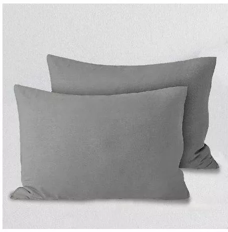 Σετ Μαξιλαροθήκες Isadore Lorraine Βαμβακερές 50x70cm Γκρι