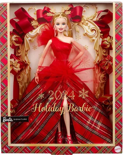 Κούκλα Barbie Mattel Holiday 2024 Συλλεκτική για 3+ Ετών