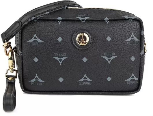 Γυναικεία Τσάντα Χειρός/Χιαστί La tour Eiffel από Δερματίνη Μαύρο