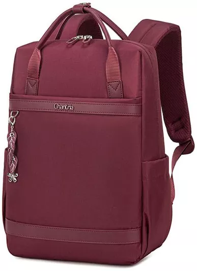 Γυναικεία Τσάντα Πλάτης Chantria CB00639 με Θήκη Laptop 14" 12.5lt Κόκκινο