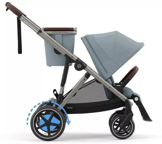 Παιδικό Καρότσι Διδύμων Cybex e-Gazelle S Ανοιχτό Μπλέ