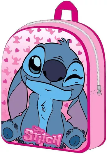 Σχολική Τσάντα Νηπίου Πλάτης Disney Stitch Ροζ