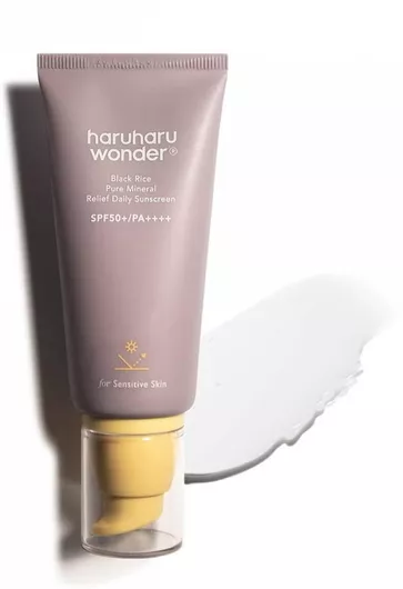 Haruharu Black Rice Pure Mineral Mineral Αντηλιακή Κρέμα Προσώπου SPF50+ 50ml