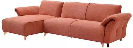 Καναπές Γωνιακός HomeMarkt Mailo με Αναστρέψιμη Γωνία 300x150cm Πορτοκαλί