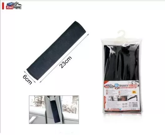 Προστατευτικά Ζώνης Ασφαλείας Αυτοκινήτου KMT Tools Σετ 2τμχ Μαύρο