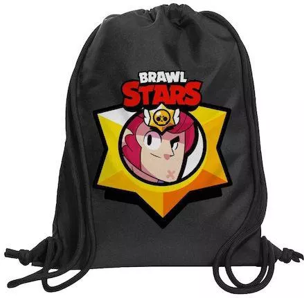Παιδική Τσάντα Πλάτης Brawl Stars Colt Πουγκί 40x48cm με Τσέπη Μαύρο