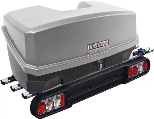 Βάση Ποδηλάτου Menabo Race 3 Κοτσαδόρου για 3 Ποδήλατα / 1 E-Bike με Μπαγκάζιέρα Κοτσαδόρου Nekkar Silver 300 Ασημί