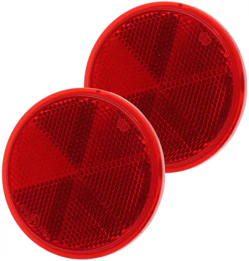 Ανακλαστήρες W16300-5 Στρογγυλοί Σετ 2τμχ Κόκκινο