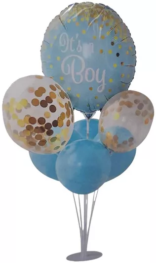 Μπαλόνια Σετ Γεννηση Αγοριού 7τμχ It’s a Boy Μπλέ/Πολύχρωμο