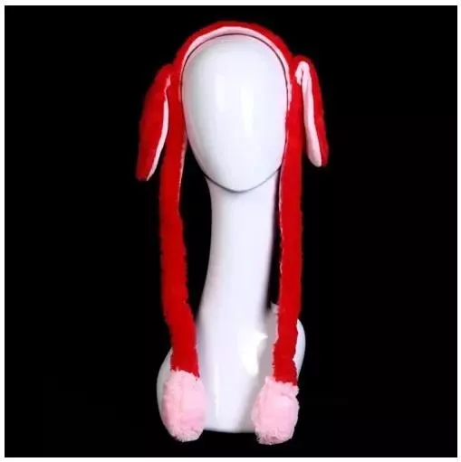 Αποκριάτικη Στέκα Μαλλιών RM883 Βελούδινη Λαγός Κόκκινο