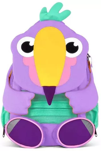 Παιδική Τσάντα Βόλτας Affenzahn Πλάτης από Ύφασμα Creative Toucan 20x12x31cm Πολύχρωμο
