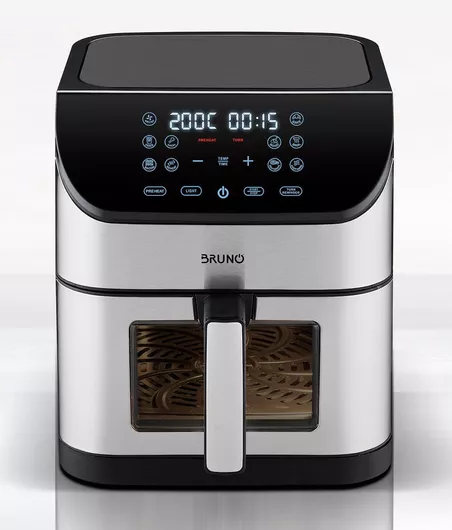 Bruno Air Fryer 8lt Ασημί BRN-0194