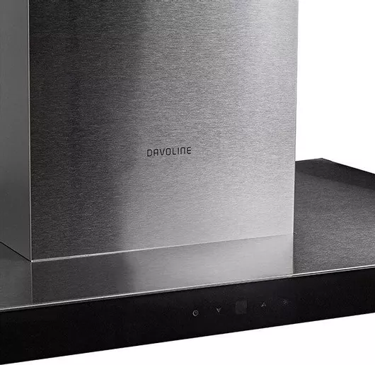 Davoline Square Island Απορροφητήρας Νησίδα 90cm Inox