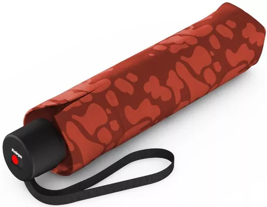 Ομπρέλα Βροχής Knirps Σπαστή Αντιανεμική 99cm από Ύφασμα Κόκκινο