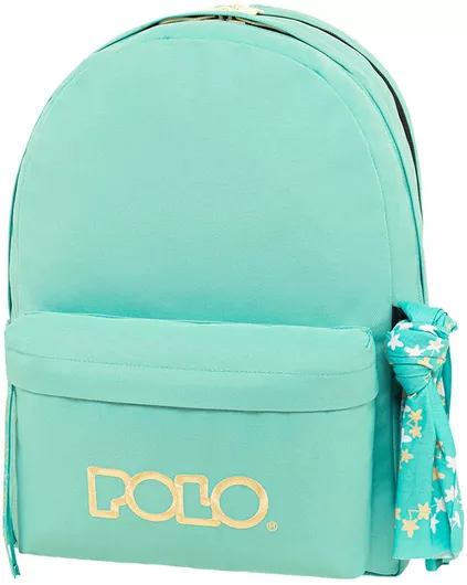 Σχολική Τσάντα Γυμνασίου/Λυκείου Polo Original Πλάτης Πετρόλ