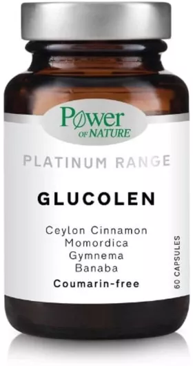 Power Health Platinum Range Glucolen Ειδικό Συμπλήρωμα Διατροφής 60 Φυτικές Κάψουλες