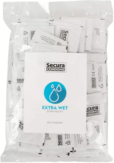 Προφυλακτικά Secura Extra Wet Σετ 100τμχ