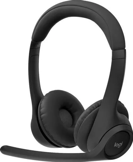 Headphones Logitech Over Ear Ασύρματα με Μικρόφωνο Καθημερινά Μαύρο