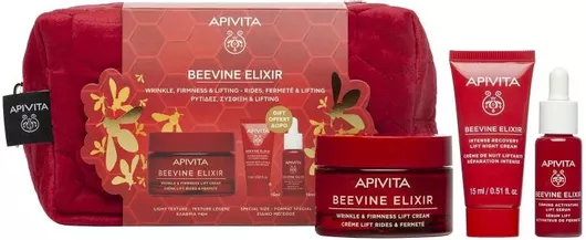 Serum Προσώπου Apivita Αντιρυτιδική Ελαφριάς Υφής 50ml & Intense Recovery Lift Night Cream 15ml & Firming Activating Lift Serum 10ml