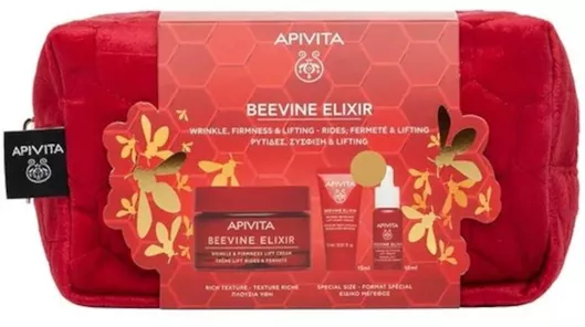 Σετ Περιποίησης Προσώπου Apivita Beevine Elixir για Αντιγήρανση , Σύσφιξη & Λάμψη 4τμχ