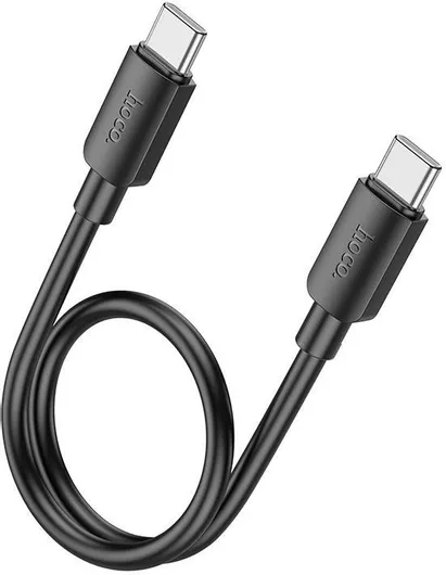 Hoco X96 USB 2.0 Cable USB-C male - USB-C 60W Μαύρο 0.25m