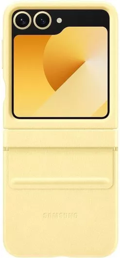 Samsung Back Cover Δερμάτινο/Δερματίνης Κίτρινο Samsung Galaxy Flip6