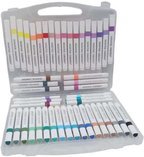 Μαρκαδόροι Ζωγραφικής Ακρυλικοί Σετ 48τμχ Πολύχρωμο