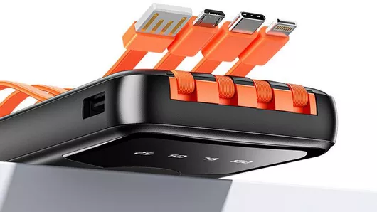 Power Bank Awei P67K 4in1 10000mAh με Θύρα USB-A & Θύρα USB-C Μαύρο