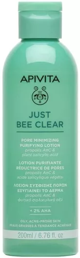 Κρέμα Προσώπου Apivita Just Bee Clear Σύσφιξης Πόρων με Propolis AmC & Φυτικό Σαλικυλικό Οξύ 200ml