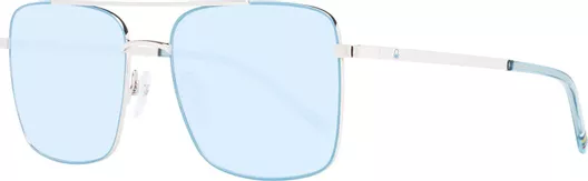 Γυαλιά Ηλίου Ενηλίκων Benetton 57mm Aviator Unisex Μεταλλικά Μπλε