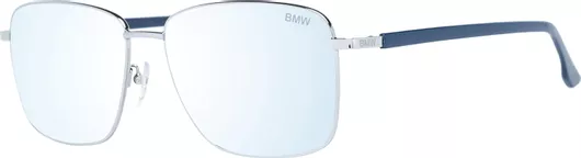Γυαλιά Ηλίου Ενηλίκων BMW 60mm Ορθογώνιο Unisex Μεταλλικά Ασημί