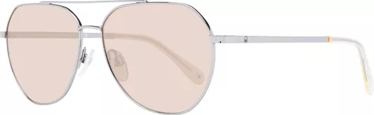 Γυαλιά Ηλίου Ενηλίκων Benetton 57mm Aviator Unisex Μεταλλικά Γκρι