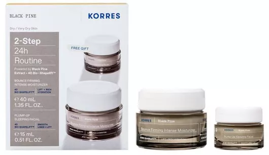 Σετ Περιποίησης Προσώπου Korres Μαύρο Πεύκη 4D Κρέμα Ημέρας & Μαύρο Πεύκη Κρέμα Νύχτας 2τμχ
