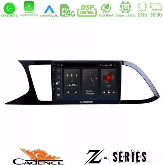 Ηχοσύστημα Αυτοκινήτου Cadence U-Z-ST0790 για Seat Leon 2013-2019 Touchscreen 9''