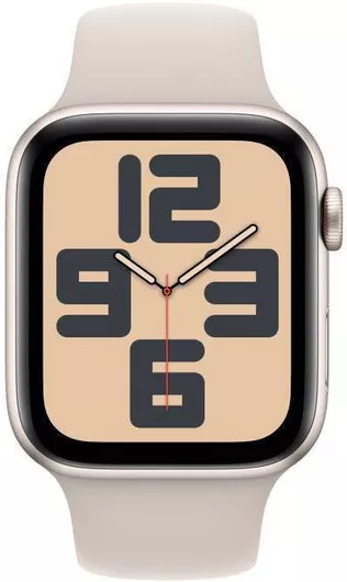 Apple Watch SE 2024 GPS 44mm Aluminium Case & Sport Band M/L Starlight