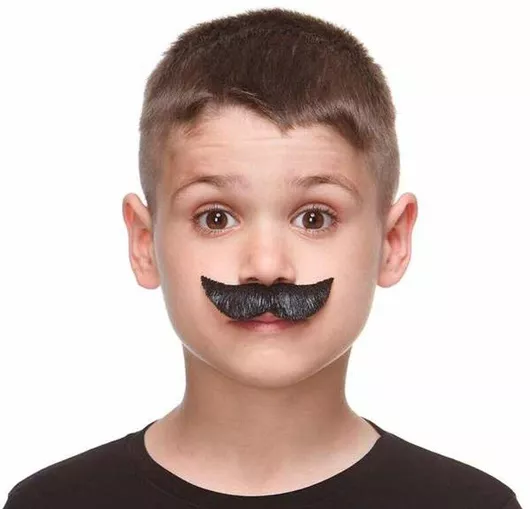 Αποκριάτικο Μουστάκι My Other Me S8608253 Μαύρο