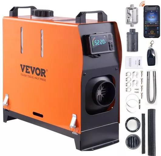 Αερόθερμο Αυτοκινήτου Diesel 12V 5KW Bluetooth App LCD 380x150x410mm