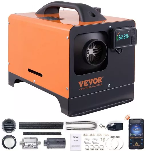 Αερόθερμο Αυτοκινήτου Diesel 12V 8KW Bluetooth App LCD 1400×250×310mm