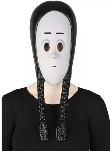Αποκριάτικο Μάσκα My Other Me S8608303 Wednesday 40x30x2cm One Size Λευκό/Μαύρο